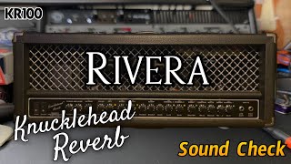 Rivera Knucklehead Reverb KR100 Sound Check [upl. by Cecilia]