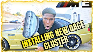 INSTALLING OEM E46 BMW M3 GAUGE CLUSTER  HOW TO [upl. by Otrebron]