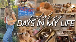 DAYS IN MY LIFE  baking apple cider donuts addressing something 1st birthday prep amp family time [upl. by Hope]