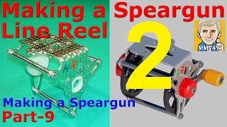 DIY Wooden Speargun  Part9  Making the LINE REEL  2 [upl. by Hekker146]