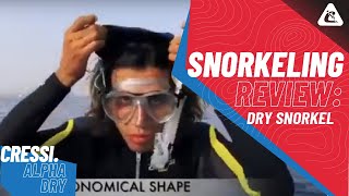 Dry Snorkel Review  Cressi Alpha Dry [upl. by Jair]