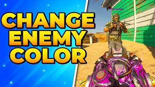 How to Change Enemy Color in Black Ops 6  Customize Player Colors [upl. by Arawaj]