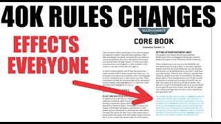 What you NEED to KNOW FAQs amp ERRATA Core Rules WARHAMMER 40K Q1 2022 Games Workshop FAQ [upl. by Caldeira]