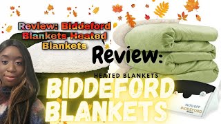 Review Biddeford Blankets Heated Blankets [upl. by Xaviera]