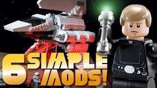 6 SIMPLE Imperial Shuttle Mods You Should Do  LEGO Star Wars 75302 2021 [upl. by Suzann]