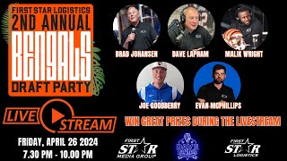 First Star Logistics 2nd Annual Bengals Draft Party Livestream [upl. by Nosydam626]