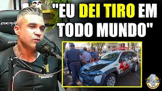 POLICIAL A PAISANA BRIG4 NA RUA E OS BAND1D0S TENTARAM PEGAR A ARMA DELE [upl. by Karlene]