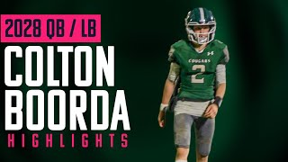 Colton Boorda 2028 Quarterback Cardigan Mountain School 2023 Football Game Highlights [upl. by Aihsotan763]