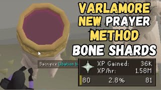 Varlamore  New AFK Prayer Method Gather Bone Shards OSRS [upl. by Theo595]