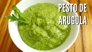 Pesto de Arúgula y Almendras  Receta de Salsa Pesto [upl. by Lebar766]