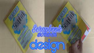 SCRAPBOOK DESIGN OLD NOTEBOOK SCHOOL PROJECT [upl. by Odie]