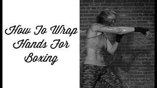 Boxing Training  How to wrap hands for boxing [upl. by Ideih593]