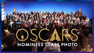 96th Oscars Nominees Luncheon Class Photo Assembly [upl. by Llenad832]