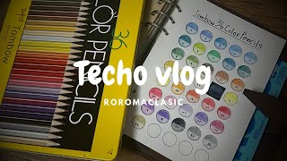 【手帳Vlog／声無し】おうちで手帳を楽しむ｜結局最後はオタク〆ロロマクラシック｜マイシステムバインダー｜Tombow [upl. by Johnson]