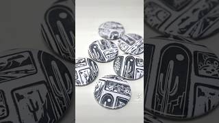 Eraser stamp buttons pinkeraserart eraserstamp button [upl. by Yttiy]