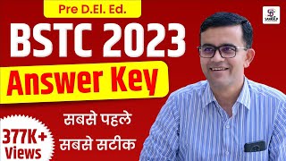 Bstc answer key 2023  bstc paper solution 2023  bstc paper 2023  Sankalp Classes Barmer [upl. by Aicul]