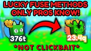 New BEST Fuse Methods on Pet Simulator X Lucky Update Roblox [upl. by Liana503]