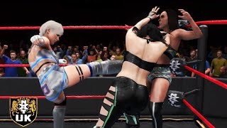 WWE 2K20 NXT UK AMALE amp TENILLE DASHWOOD VS STEVIE TURNER amp BLAIR DAVENPORT [upl. by Gneh]