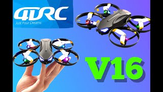 4DRC V16 Beginner Drone wAwesome Lights and Great Price Review amp Instructions 4drcv16 bangood [upl. by Marisa509]