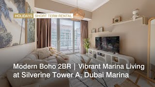 Modern bohemian apartment at Silverine Tower A Dubai Marina  haus amp haus holiday homes [upl. by Oderfla804]