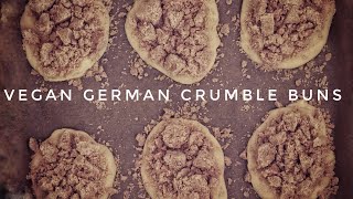 How to make vegan German Crumble Buns [upl. by Petra]