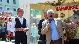 Eröffnung Hamburger Fischmarkt 2018  Wittelsbacher Platz München [upl. by Dnalrah]