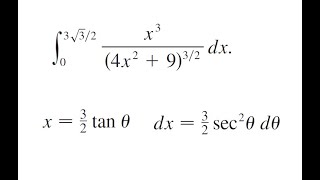 Integral Using Trigonometric Substitution 23tan [upl. by Warren]