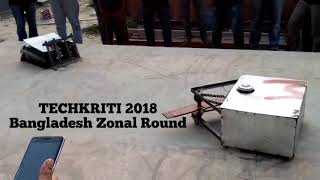 Techkriti 2018 Bangladesh Zonal Round UIU VS SUST ROBOWAR [upl. by Islehc]