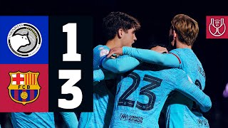 HIGHLIGHTS I UNIONISTAS 1 vs 3 FC BARCELONA  COPA DEL REY 🏆🔵🔴 [upl. by Recnal]