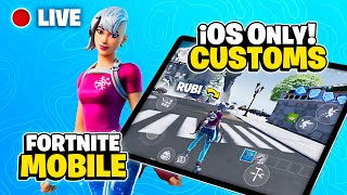 🔴 Fortnite MOBILE Live Stream  iOS Customs Return 😏 How to get Fortnite iOS  GeForce Now News [upl. by Hashum]