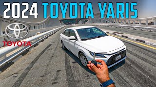 Toyota Yaris 2024 Sedan  Full POV Test Drive  UAE [upl. by Lakin775]