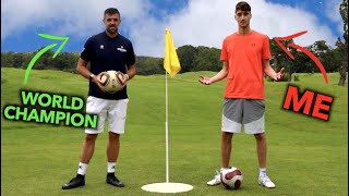 I challenged the NUMBER 1 Ranked FOOTGOLF Player to a Game without practice [upl. by Katlin222]