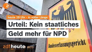 heute 1900 Uhr vom 230124 Urteil zu Parteienfinanzierung GazaKrieg USVorwahlen english [upl. by Swamy]