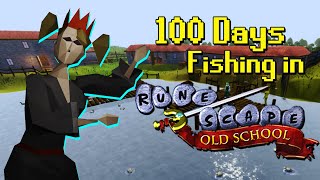 100 Days of Fishing in Old School RuneScape [upl. by Anekam524]