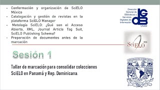 Sesión 1 Taller de marcación para consolidar colecciones SciELO en Panamá y Rep Dominicana [upl. by Bernette]