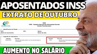 EXTRATO COM CORREÃ‡ÃƒO DAS APOSENTADORIAS 637  394  VIROU A FOLHA DE OUTUBRO [upl. by Seaver]