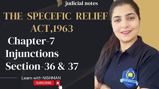 ✋Injunctions  The Specific Relief Act 1963  LAW​  Orders  Judiciary  CLAT coaching  Advocate [upl. by Aicelf]