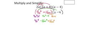 Multiplying Polynomials Two Binomials and a Monomial [upl. by Atinniuq154]