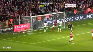 Cristiano Ronaldo Amazing Freekick vs Denmark Unbelievable 11102011 [upl. by Noiro283]