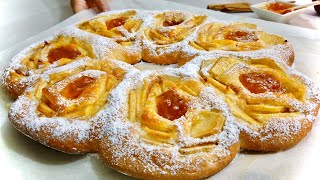 CROSTATA AL CUCCHIAIO MELE E MARMELLATA 🍎 basta un cucchiaio 🥄 senza stampo 🍎 [upl. by Adnof]