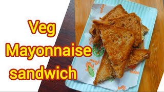 veg mayonnaise sandwich 🥪 sandwich recipe [upl. by Xenos]