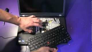 RAM Installation amp Keyboard Removal Walkthrough Lenovo ThinkPad W530 [upl. by Daisie]