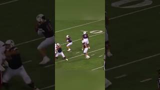 QB THROWS PASS WITH HELMET ON BACKWARDS😳 [upl. by Gearhart]