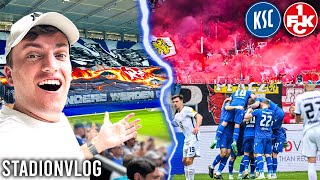 ULTRAS CHAOS At Karlsruher vs Kaiserslautern In Südwest Derby [upl. by Buschi]