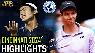 Yoshihito Nishioka vs Hubert Hurkacz Round 2  Cincinnati 2024 [upl. by Nnaharas]