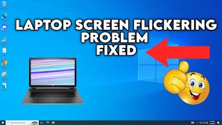 FIXED Laptop Screen Flickering  Flashing problem in windows 10  2023 [upl. by Marcille]