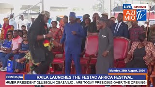 Africans WOWED by ENERGETIC RailaObasanjo jiggling dancing styles to Suzanna OwiyoLes Wanyika HITS [upl. by Weitman369]