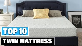 Best Twin Mattress In 2024  Top 10 Twin Mattresses Review [upl. by Horbal650]