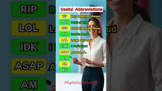 Useful Common Abbreviations Do You Know These shorts education love foryou funny [upl. by Ahsiryt]