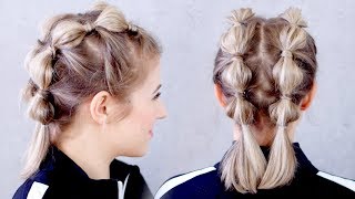 SUPER EASY GymWorkout Hairstyle for Short Hair  Milabu [upl. by Rida27]